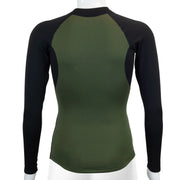 Férfi hosszú ujjú, Tecnostretch™ Performance evezős aláöltözet - Zöld, hátulról 1.